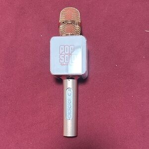 pop Portable Wireless Karaoke Microphone in Rose Gold